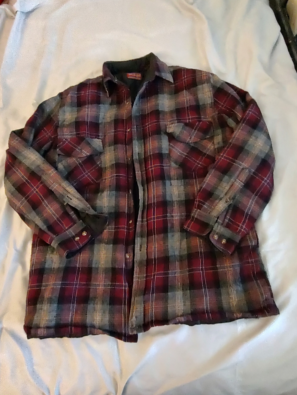 Vintage Men's Allen Wickfield Red Plaid Performance Jacket